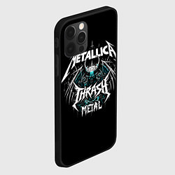Чехол для iPhone 12 Pro Max Metallica group - thrash metal style, цвет: 3D-черный — фото 2