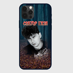 Чехол для iPhone 12 Pro Max Сектор газа лесной фон, цвет: 3D-черный