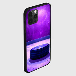 Чехол для iPhone 12 Pro Max Шайба в фиолетовом, цвет: 3D-черный — фото 2