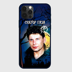 Чехол для iPhone 12 Pro Max Юрий Хой полнолуние, цвет: 3D-черный