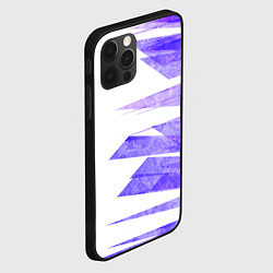 Чехол для iPhone 12 Pro Max Color white purple, цвет: 3D-черный — фото 2