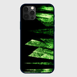 Чехол для iPhone 12 Pro Max Color green black, цвет: 3D-черный