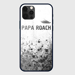 Чехол для iPhone 12 Pro Max Papa Roach - white gradient посередине, цвет: 3D-черный
