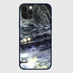 Чехол для iPhone 12 Pro Max БМВ брызги из под колес, цвет: 3D-черный