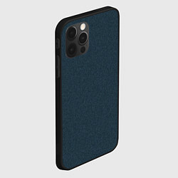 Чехол для iPhone 12 Pro Max Сапфирово-синий однотонная текстура крошка, цвет: 3D-черный — фото 2