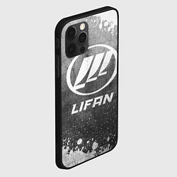 Чехол для iPhone 12 Pro Max Lifan - grey gradient, цвет: 3D-черный — фото 2