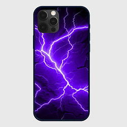 Чехол для iPhone 12 Pro Max Color purple black, цвет: 3D-черный