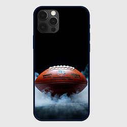 Чехол iPhone 12 Pro Max Мяч для американского футбола в дыму