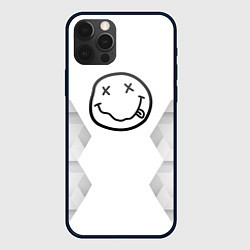 Чехол для iPhone 12 Pro Max Nirvana white poly, цвет: 3D-черный
