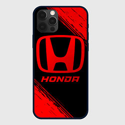 Чехол для iPhone 12 Pro Max Honda - red gradient, цвет: 3D-черный