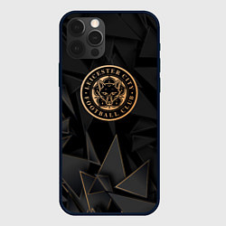 Чехол для iPhone 12 Pro Max Leicester City golden poly, цвет: 3D-черный