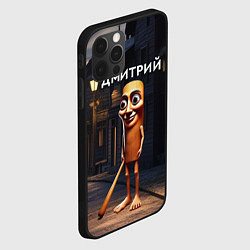 Чехол для iPhone 12 Pro Max Дмитрий с битой, цвет: 3D-черный — фото 2