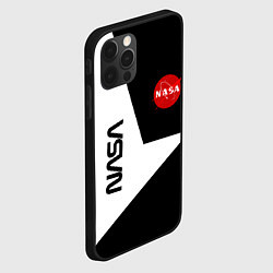 Чехол для iPhone 12 Pro Max Nasa текстура геометрия, цвет: 3D-черный — фото 2