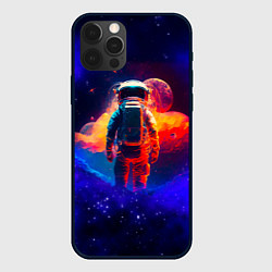 Чехол для iPhone 12 Pro Max Огненный путь космонавта, цвет: 3D-черный