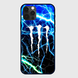 Чехол для iPhone 12 Pro Max Monster energy electro, цвет: 3D-черный