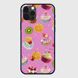 Чехол для iPhone 12 Pro Max Сладкие пирожные, цвет: 3D-черный