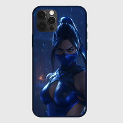 Чехол для iPhone 12 Pro Max Китана под дождем, цвет: 3D-черный