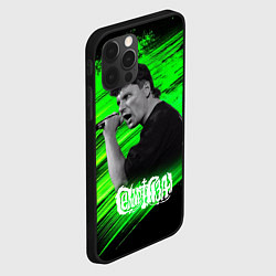 Чехол для iPhone 12 Pro Max Юрий Хой с микрофоном, цвет: 3D-черный — фото 2