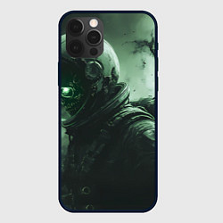 Чехол для iPhone 12 Pro Max Зеленый скелет космонавта, цвет: 3D-черный