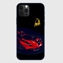 Чехол для iPhone 12 Pro Max Lamborghini Diverso - motorsport, цвет: 3D-черный