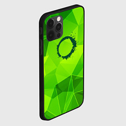 Чехол для iPhone 12 Pro Max The Callisto Protocol green poly, цвет: 3D-черный — фото 2