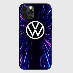 Чехол для iPhone 12 Pro Max Volkswagen neon energy, цвет: 3D-черный