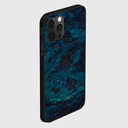 Чехол для iPhone 12 Pro Max Черно-синий бетон, цвет: 3D-черный — фото 2