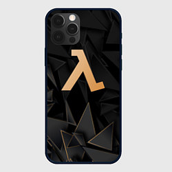 Чехол для iPhone 12 Pro Max Half-Life golden poly, цвет: 3D-черный