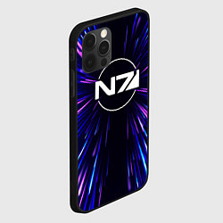 Чехол для iPhone 12 Pro Max Mass Effect neon energy, цвет: 3D-черный — фото 2