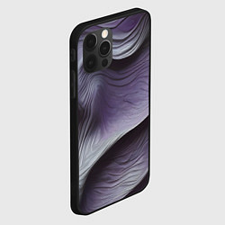 Чехол для iPhone 12 Pro Max Пластилиновые волны, цвет: 3D-черный — фото 2