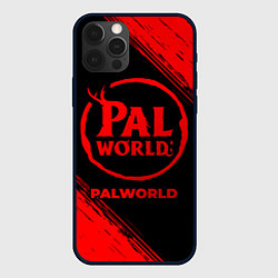 Чехол для iPhone 12 Pro Max Palworld - red gradient, цвет: 3D-черный