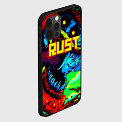 Чехол для iPhone 12 Pro Max Rust hyperbeast, цвет: 3D-черный — фото 2