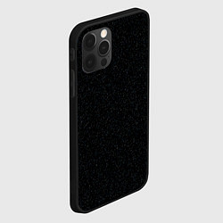 Чехол для iPhone 12 Pro Max Чёрный в мелкую синюю крапинку, цвет: 3D-черный — фото 2