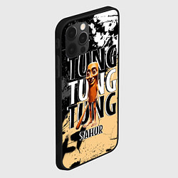Чехол для iPhone 12 Pro Max Тунг тунг тунг сахур итальянские мемы, цвет: 3D-черный — фото 2