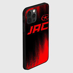 Чехол для iPhone 12 Pro Max JAC - red gradient посередине, цвет: 3D-черный — фото 2