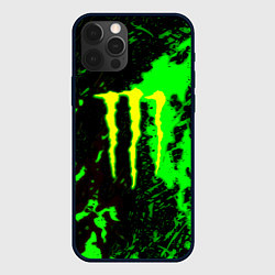 Чехол для iPhone 12 Pro Max Monster energy кислотные краски, цвет: 3D-черный
