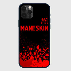 Чехол iPhone 12 Pro Max Maneskin - red gradient посередине