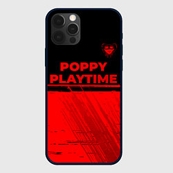 Чехол для iPhone 12 Pro Max Poppy Playtime - red gradient посередине, цвет: 3D-черный