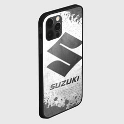 Чехол для iPhone 12 Pro Max Suzuki - white gradient, цвет: 3D-черный — фото 2