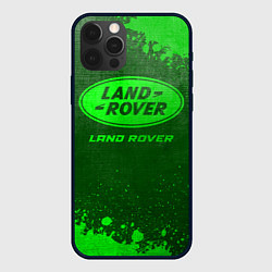 Чехол для iPhone 12 Pro Max Land Rover - green gradient, цвет: 3D-черный