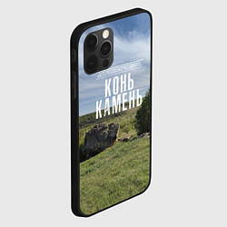 Чехол для iPhone 12 Pro Max Конь-Камень на Красивой Мече, цвет: 3D-черный — фото 2