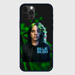 Чехол для iPhone 12 Pro Max Билли Айлиш глитч стиль, цвет: 3D-черный