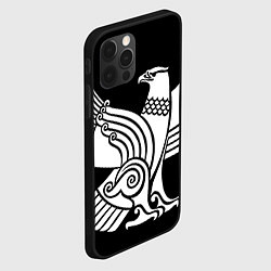 Чехол для iPhone 12 Pro Max Дагестанский орел, цвет: 3D-черный — фото 2