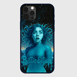 Чехол для iPhone 12 Pro Max Билли Айлиш из волн, цвет: 3D-черный