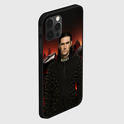 Чехол для iPhone 12 Pro Max Bones в пиджаке с шыпами, цвет: 3D-черный — фото 2