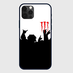 Чехол для iPhone 12 Pro Max Monster energy rock black, цвет: 3D-черный
