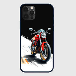 Чехол для iPhone 12 Pro Max Ducati Racer, цвет: 3D-черный