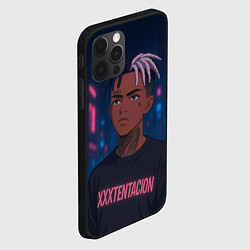 Чехол для iPhone 12 Pro Max XXXTentacion - Неоновый аниме арт, цвет: 3D-черный — фото 2