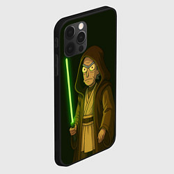 Чехол для iPhone 12 Pro Max Рик - магистр-джедай, цвет: 3D-черный — фото 2