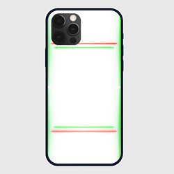 Чехол для iPhone 12 Pro Max Neon light green red, цвет: 3D-черный